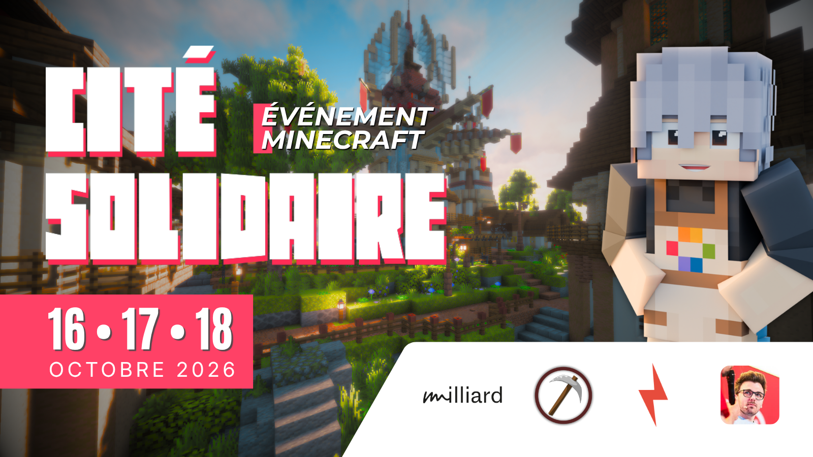 Cité solidaire Minecraft opération Milliard